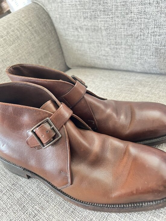 Allen Edmonds Ostendo St. George Ankle Strap Boots Men\'s sz 9.5 AA Narrow main image 12